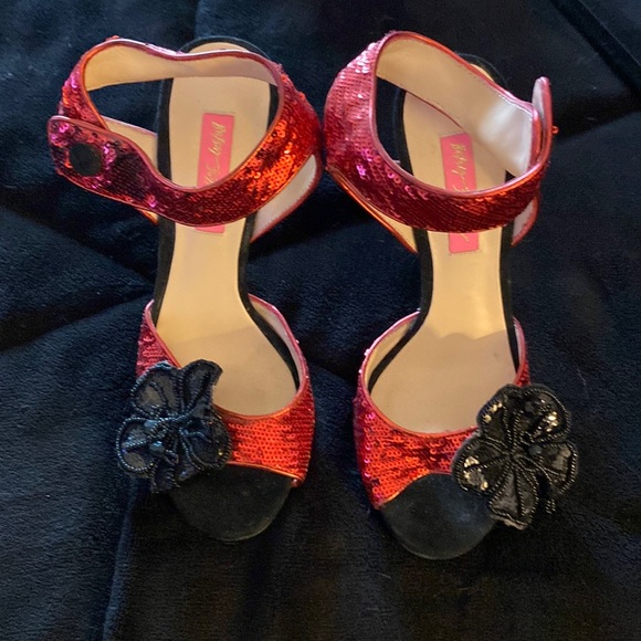 Betsey Johnson Shoes - Betsy Johnson Sequined Heels.